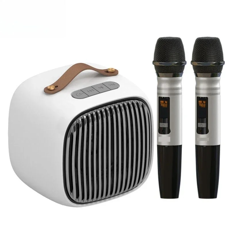 

Bluetooth Karaoke Microphone Audio Portable Outdoor Live Home KTV Dual Mai Bluetooth Speaker