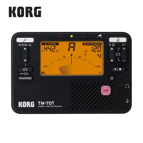 Imagen 2 del producto KORG TM70T TM70C Sintonizador+Metronomo+Grabador, utilizado para instrumentos de teclado de viento, guitarra, ukelele y piano