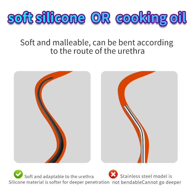 قسطرة مجرى البول قابلة للنفخ للرجال ، كرة مزدوجة ، موسعة قابلة للتوسيع ، عصا عين الحصان ، سدادة قضيب سيليكون ، أداة استمناء للمثليين ، ألعاب جنسية #5