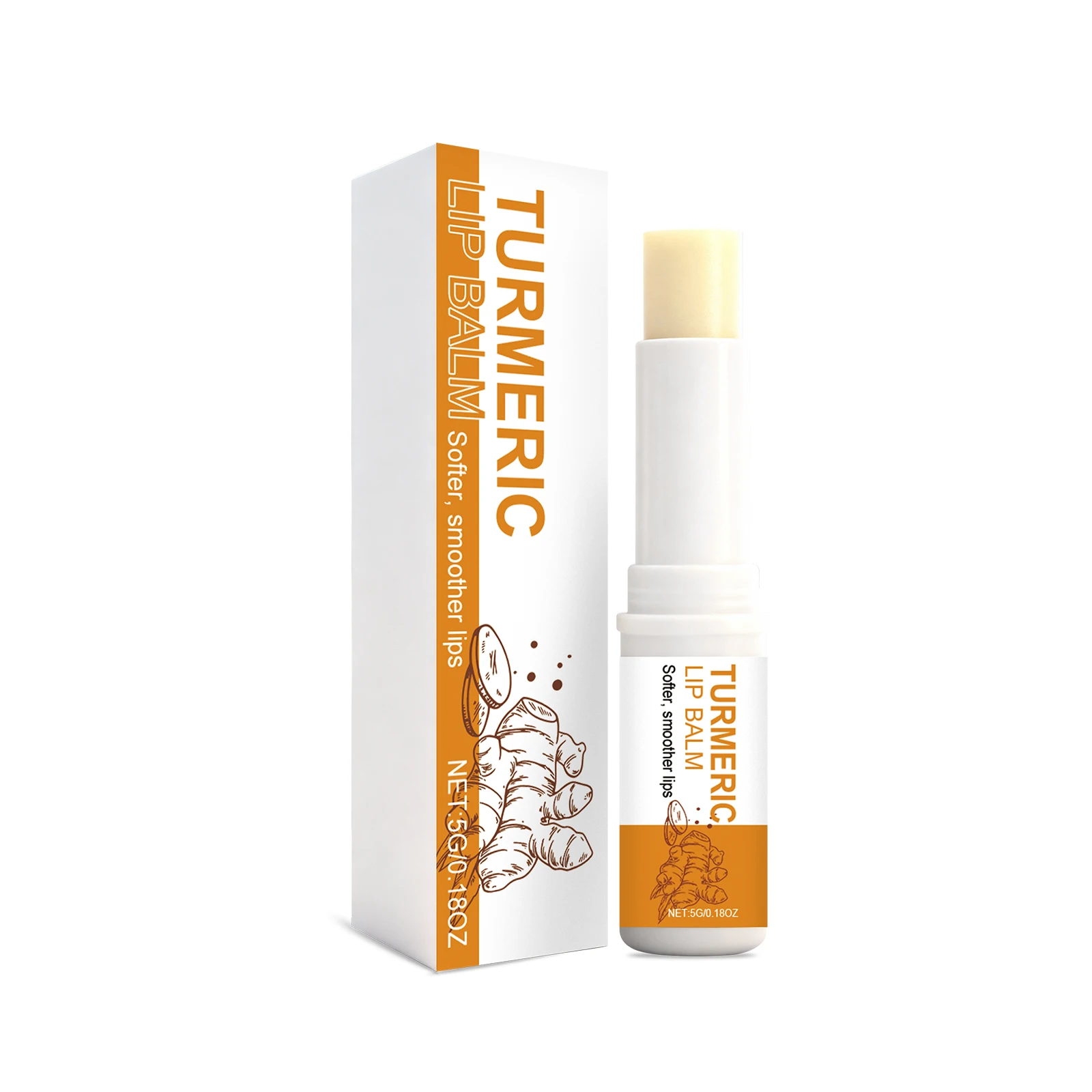 Turmeric Moisturizing Lip Balm Remove Dead Skin Reduce Lip Lines Antioxidant Anti Cracking Winter Repair Damage Brighten Lip Gel