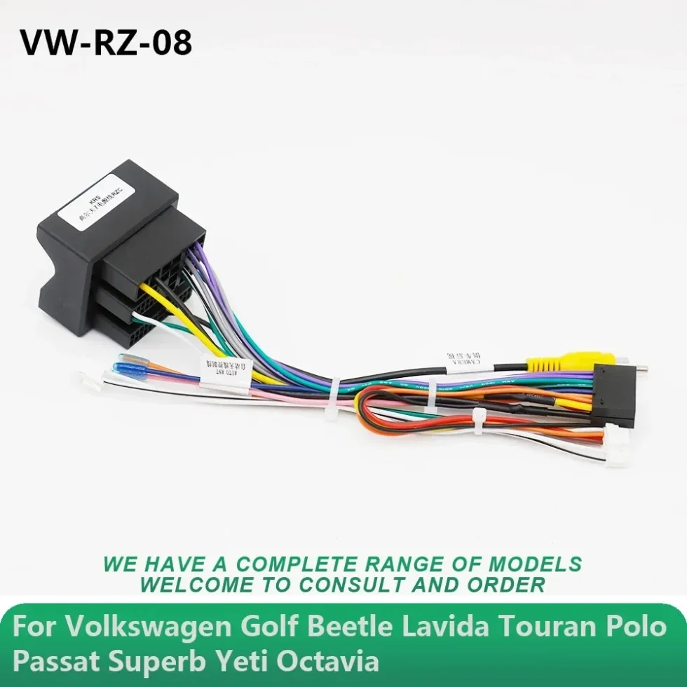 

Car Audio Wiring Harness Adapter Canbus Box for Volkswagen Golf Beetle Lavida Touran Polo Passat Superb Yeti Octavia VW-RZ-08