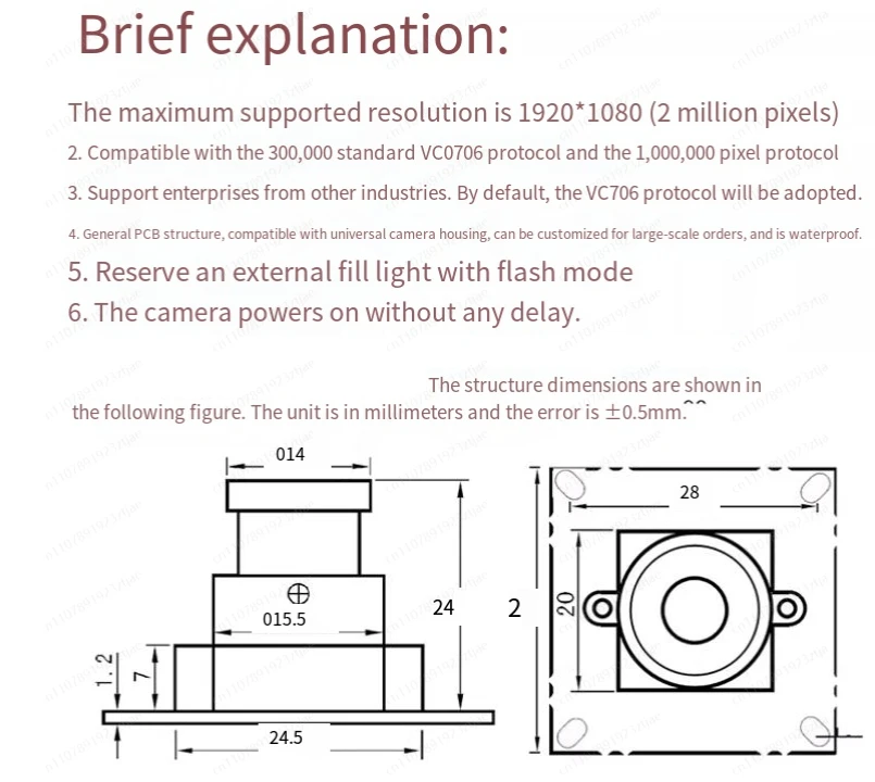 camera-serie-jmz-ttl-rs485-rs232-module-de-camera-jpeg-protocole-vc0706-arduino-2-millions-de-pixels