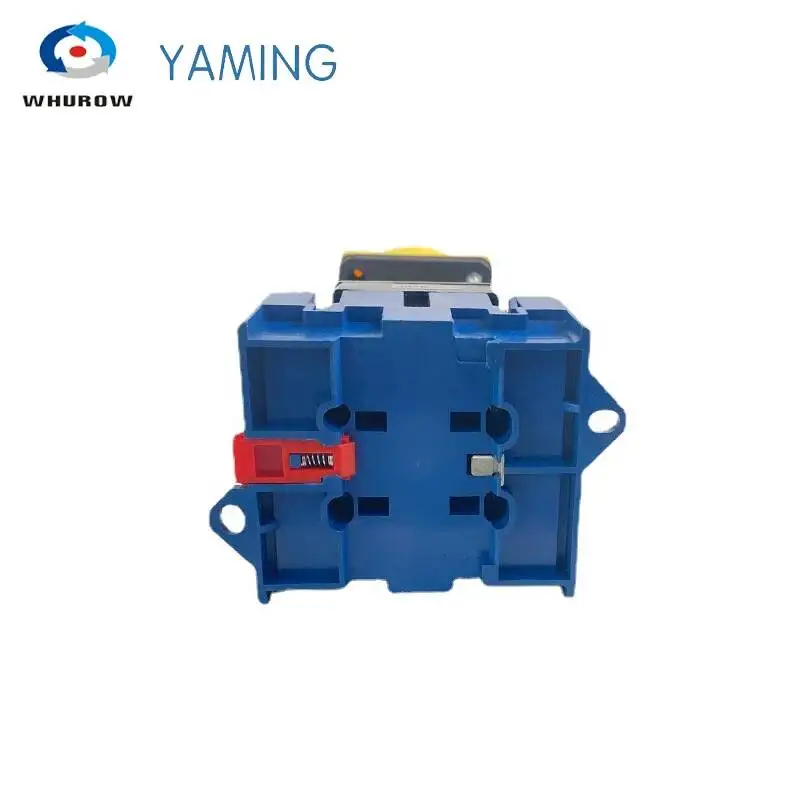 Disconnect Isolator Switch With Aluminium Bar DIN Rail Mounted 80A 3/P On-off Padlock Rotary Cam Cabinet Control YMD11-80B/4P