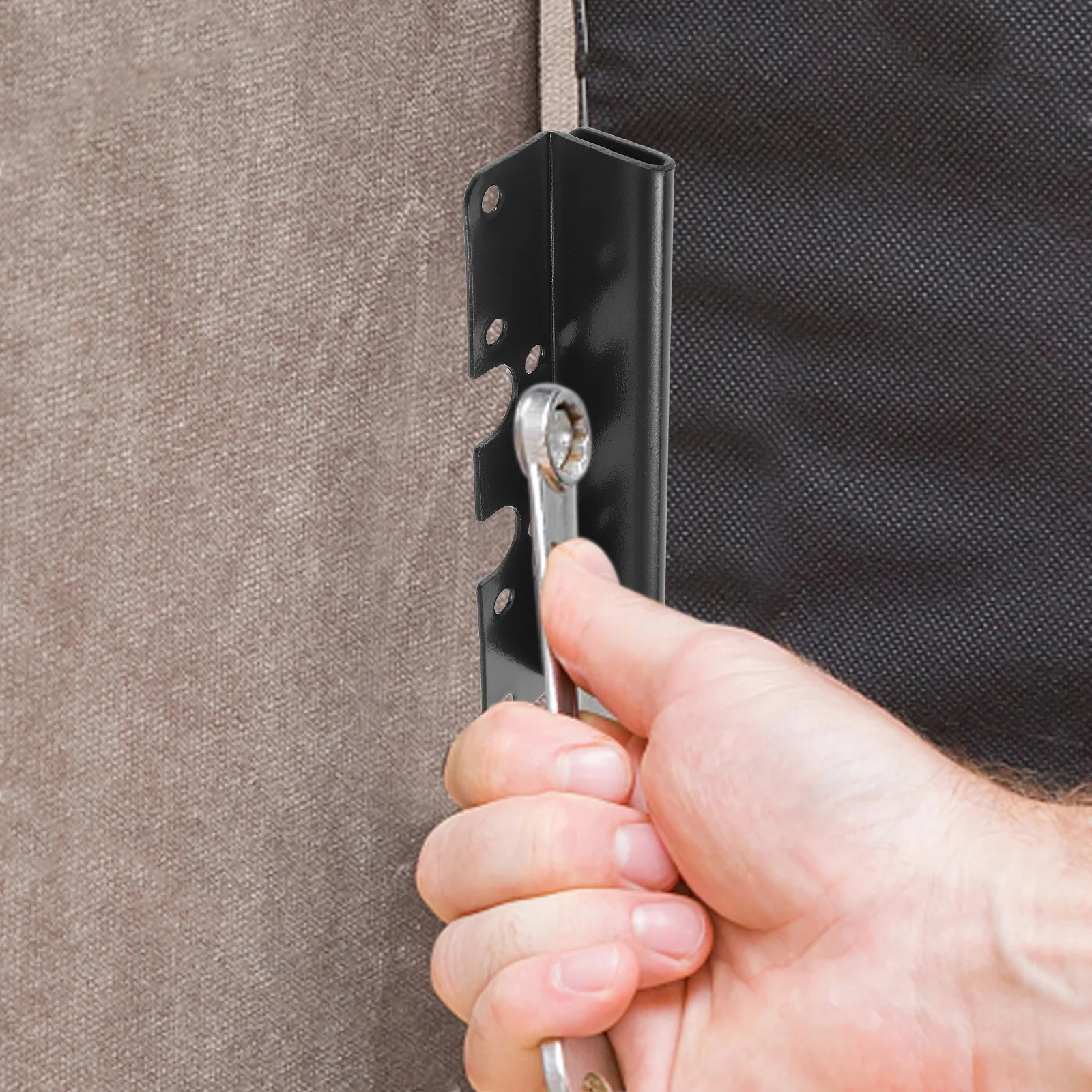 2 قطعة هوك السكك الحديدية كتيفة حديد لإطار السرير دعم استبدال السرير السكك الحديدية ربط تركيب الأثاث الأجهزة بين قوسين