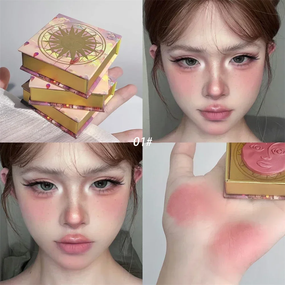 Expressie Blush Crème Bruine Wang Gezicht Rouge Relief Sunshine Blusher Modder Lage kleurweergave Gladde verhelderende omtrekmake-up