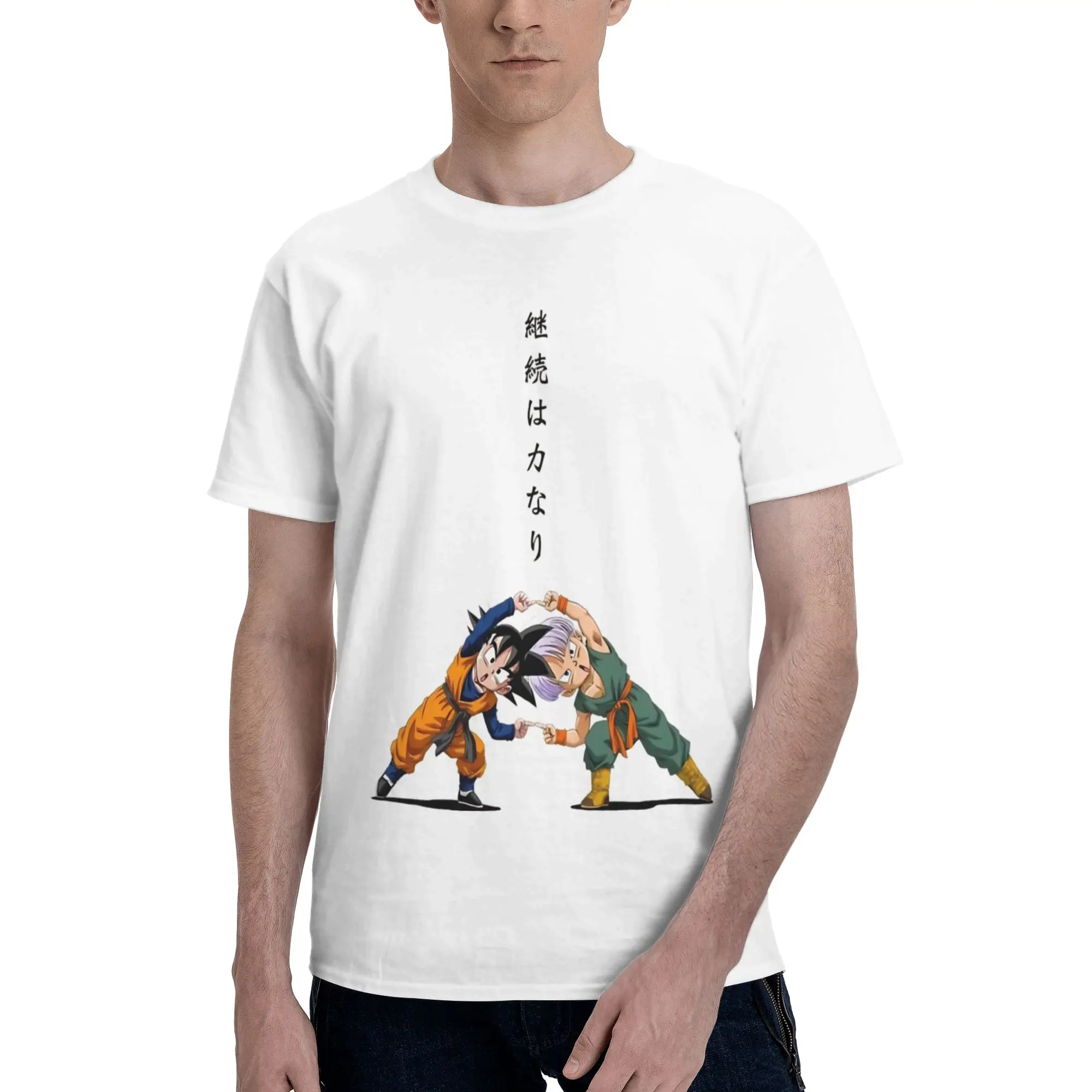 Fusion Ha Men T Shirts Goku Creative Tees Short Sleeve O Neck Cotton New Arrival Tops T-Shirt