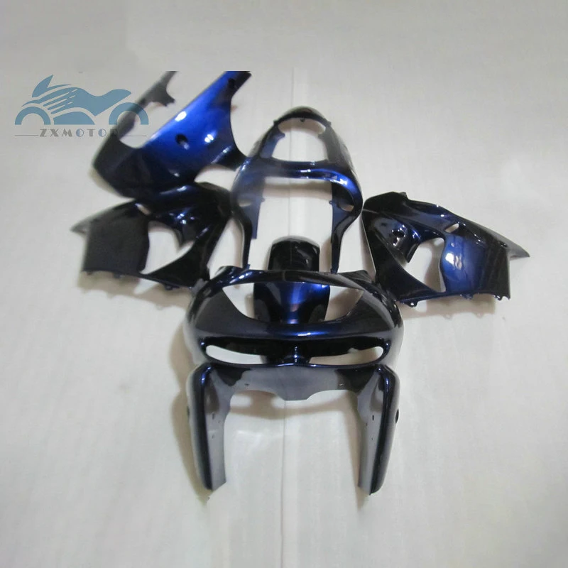 

Hot! motorcycle fairing kits for KAWASAKI Ninja 1998 1999 ZX9R ABS plastic sports fairings kit 98 99 ZX 9R dark blue bodyworks