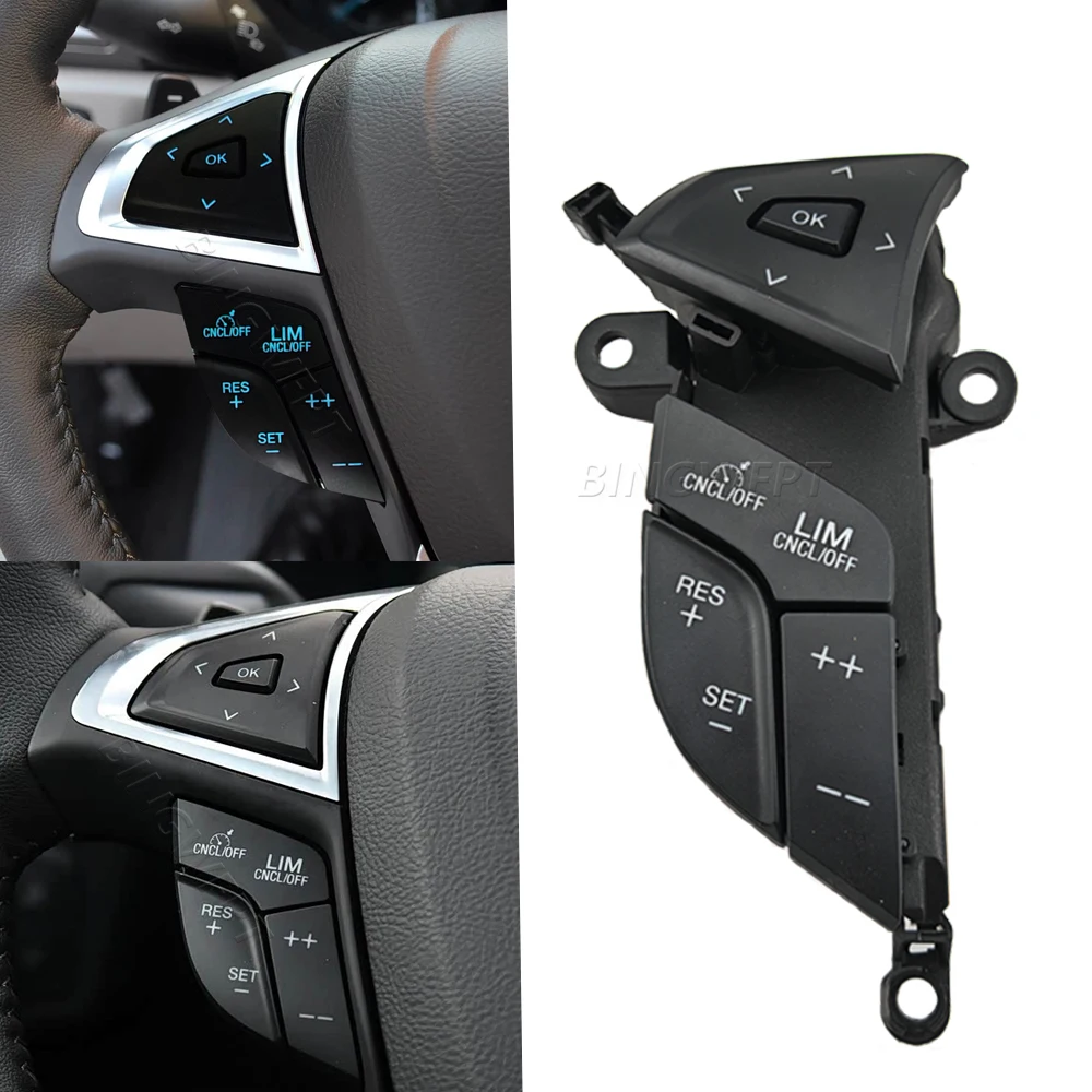 Original Steering Wheel Button For Ford Mondeo Fusion 2013-2018 Car Speed Control Switch Cruise Control System DG9T-9E740-FDW