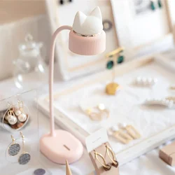 Creative And Personalized Cat Clip Desk Lamp Cartoon Night Light Office Desktop Learning Eye Protection LED Desk Lamp