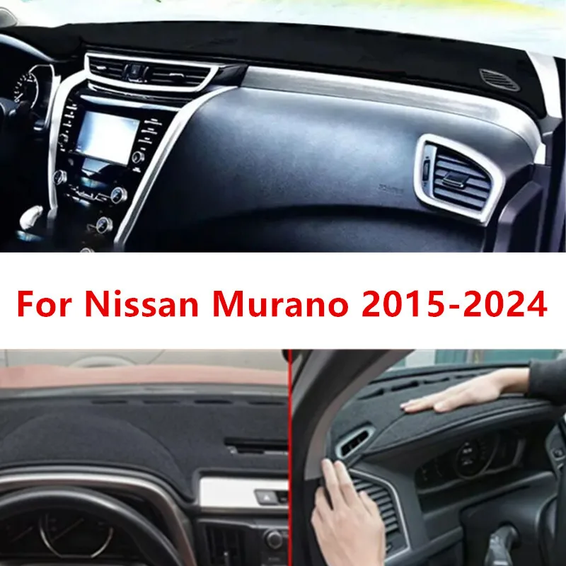 

Черный коврик для приборной панели DashMat, солнцезащитный коврик для Nissan Murano 2015-2024