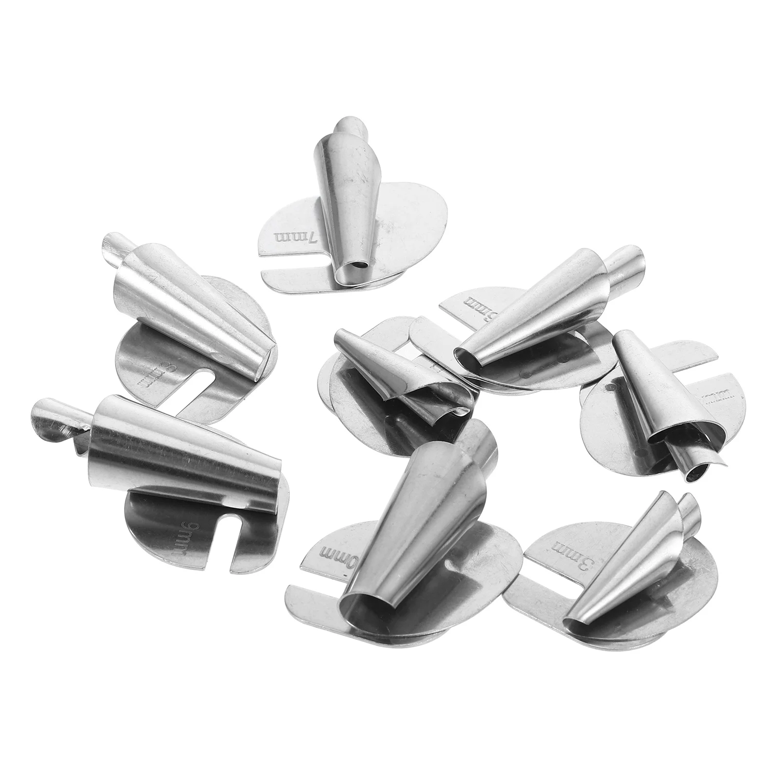 

8pcs Rolled Hem Presser Foot Set Universal For Sewing Machines Metal Hemmer Foot Home Industrial Use Sewing Tools Accessories