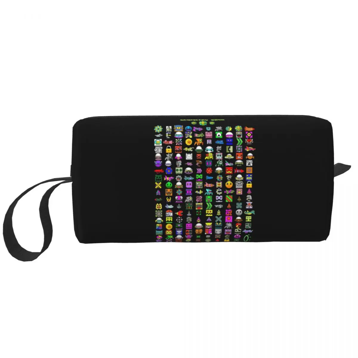 Geometry Dash Pencil Case for Boy Girl Pen Box Pencil Bag Stationery Supplies Women Organizer Pouch