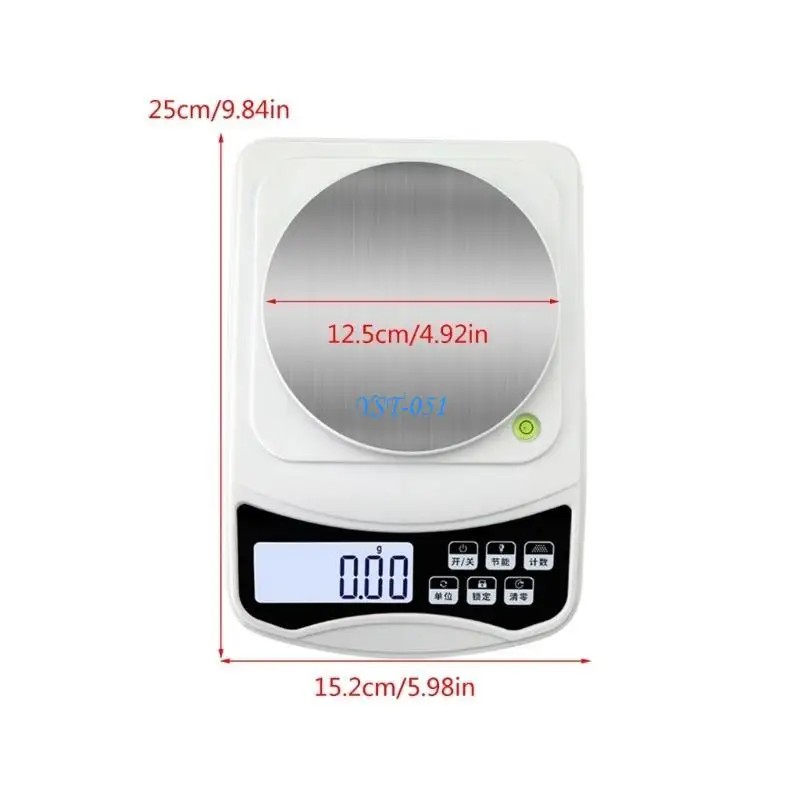 E15A Digital Scale for Kitchen and Jewelry with LCD Display Easy to Use