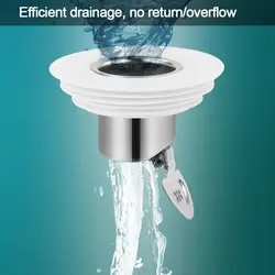 Stainless Steel Odor Proof Drain Core Kitchen Sewer Sealing Ring Of Deodorant Core Plug Bathroom Preventing Odor Accessories
