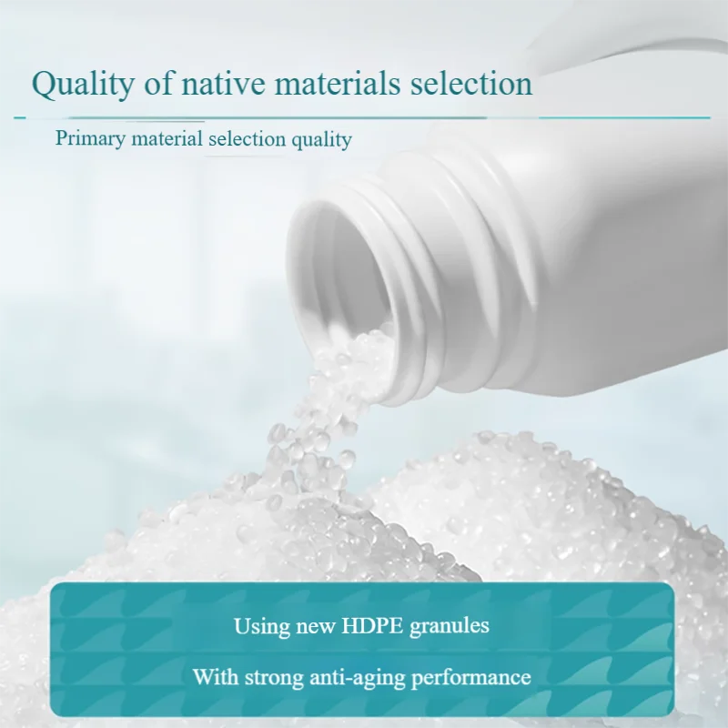 Powder dispensing bottle plastic reagent bottle HDPE thickened anti-fall and wear-resistant laboratory wide-mouth square bottle