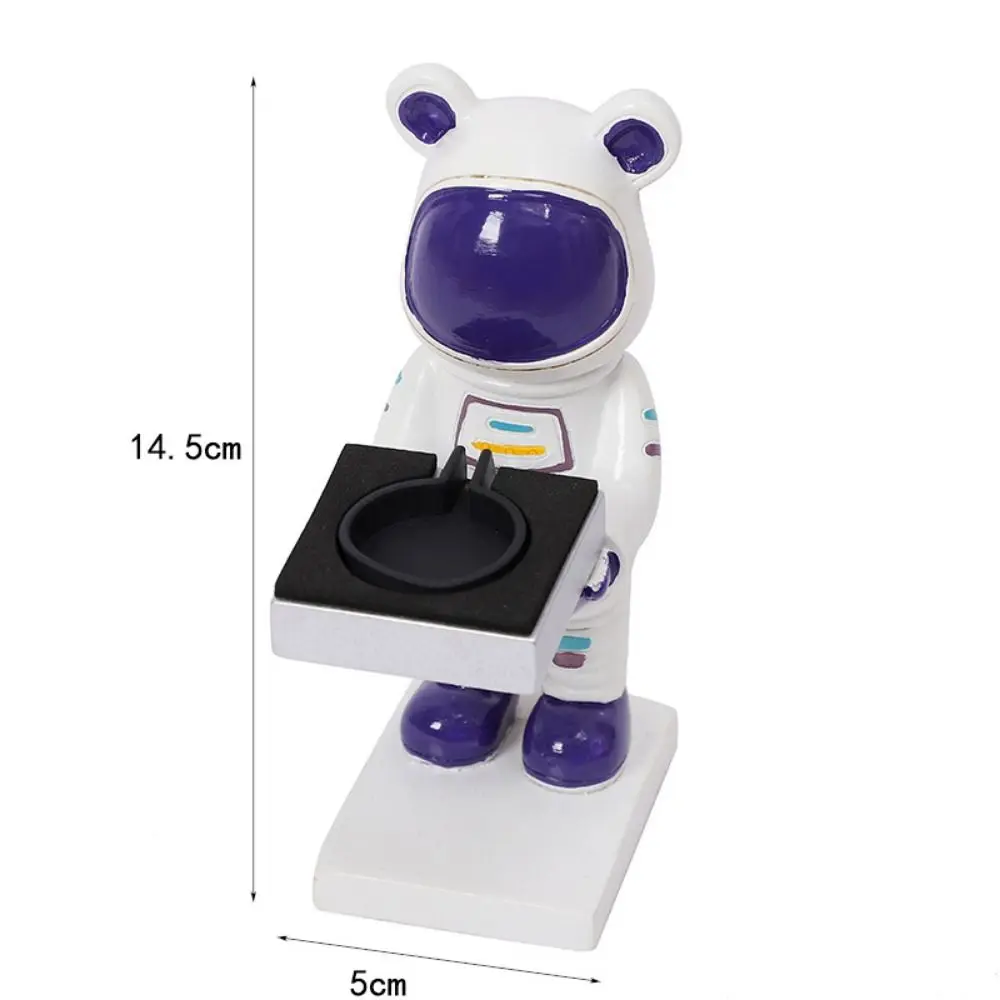 Multicolor Cartoon Bear Watch Holder Resin Figurine Display Stand Wireless Charger Support Crafts for For Apple Watch view 4