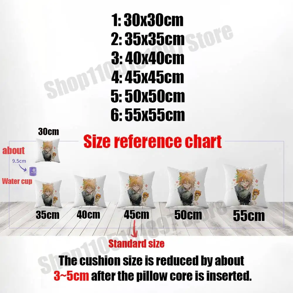 Randal Ivory Luther Satoru Nyon R-Ranfren Throw Pillow Case For 45*45cm 40cm 55cm 50cm 30cm Square Car Pillowcase Shell
