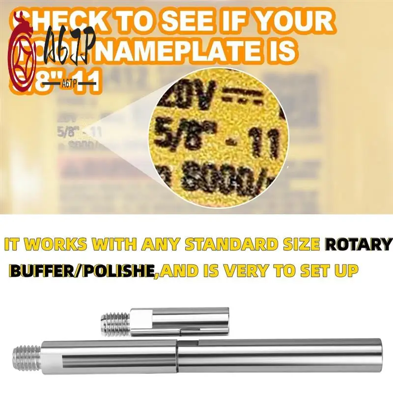 

A67P-M14 Угловая шлифовальная машина с резьбой, удлинитель, шатун, металлический удлинитель, набор валов, аксессуары для полировки, электрическая полировальная машина