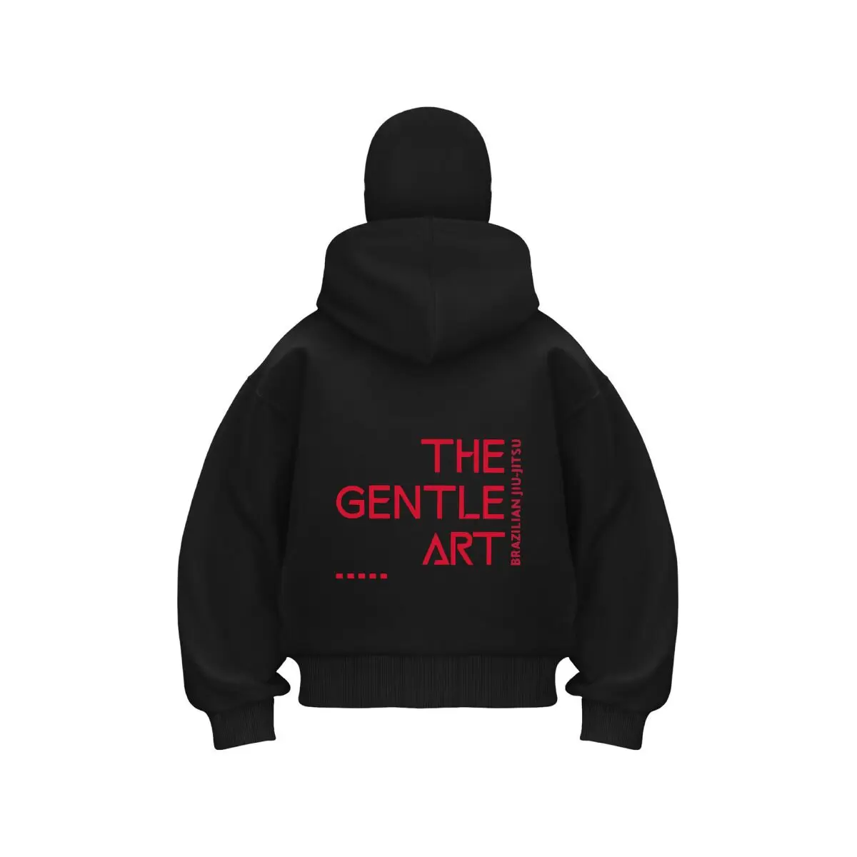 Brazilian Jiu Jitsu The Gentle Art - Themed Text Art Unisex Double Hooded Fall Winter Men Clothing Masked Outfit
