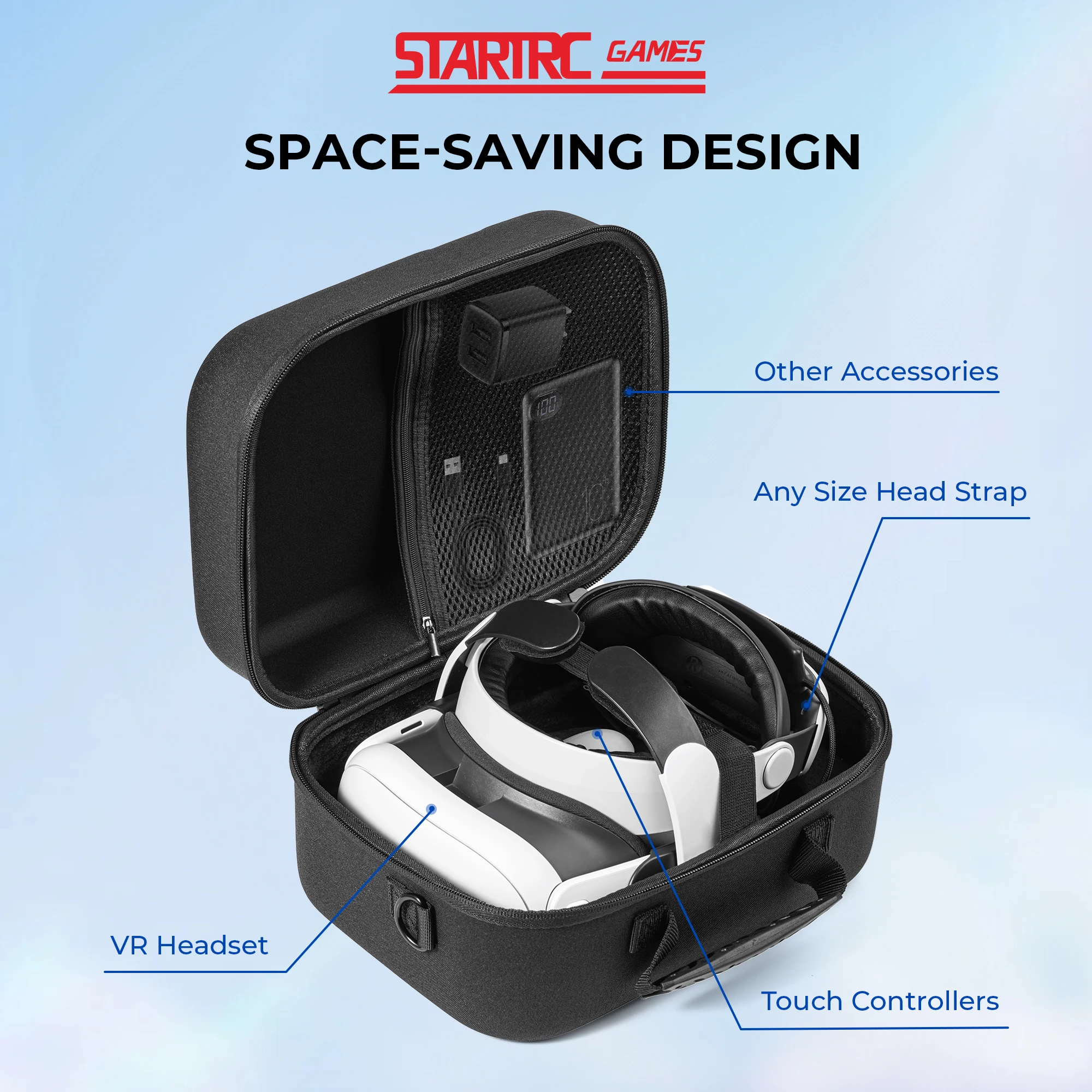 

Carrying Case for Meta Quest 3, Fit Kiwi Design/BOBOVR Head Strap, Hard Shell Case and Superior Protection for Oculus Quest 3