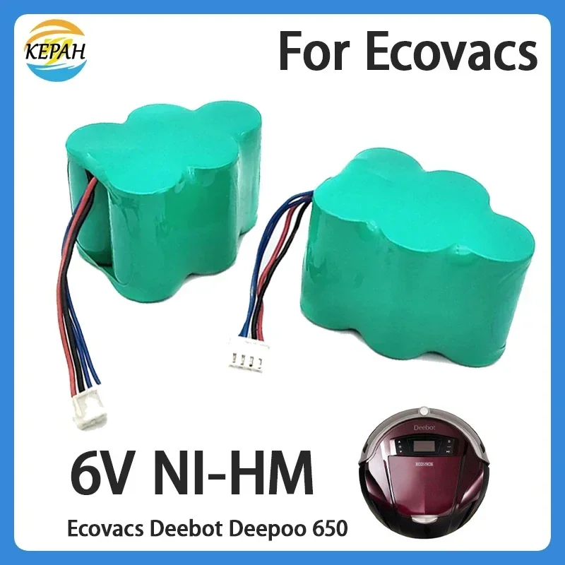 

100% New Ecovacs Deebot 6V 6800mAh Replacement NI-MH Battery for D73 D76 D62 D63 D63S D65 D66 D68 D77 D79 730 760 TBD71