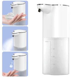 Automatic Foam Soap Dispensers 400ml 4-Gears Bathroom Smart Washing Hand Machine USB Rechargeable Touchless Hand Sanitizers