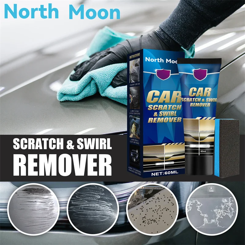 

60ml Car Scratch & Swirl Remover Scratches Repair Polishing Car Paint Color Car Scratch Paint Care Tool Car Accessories