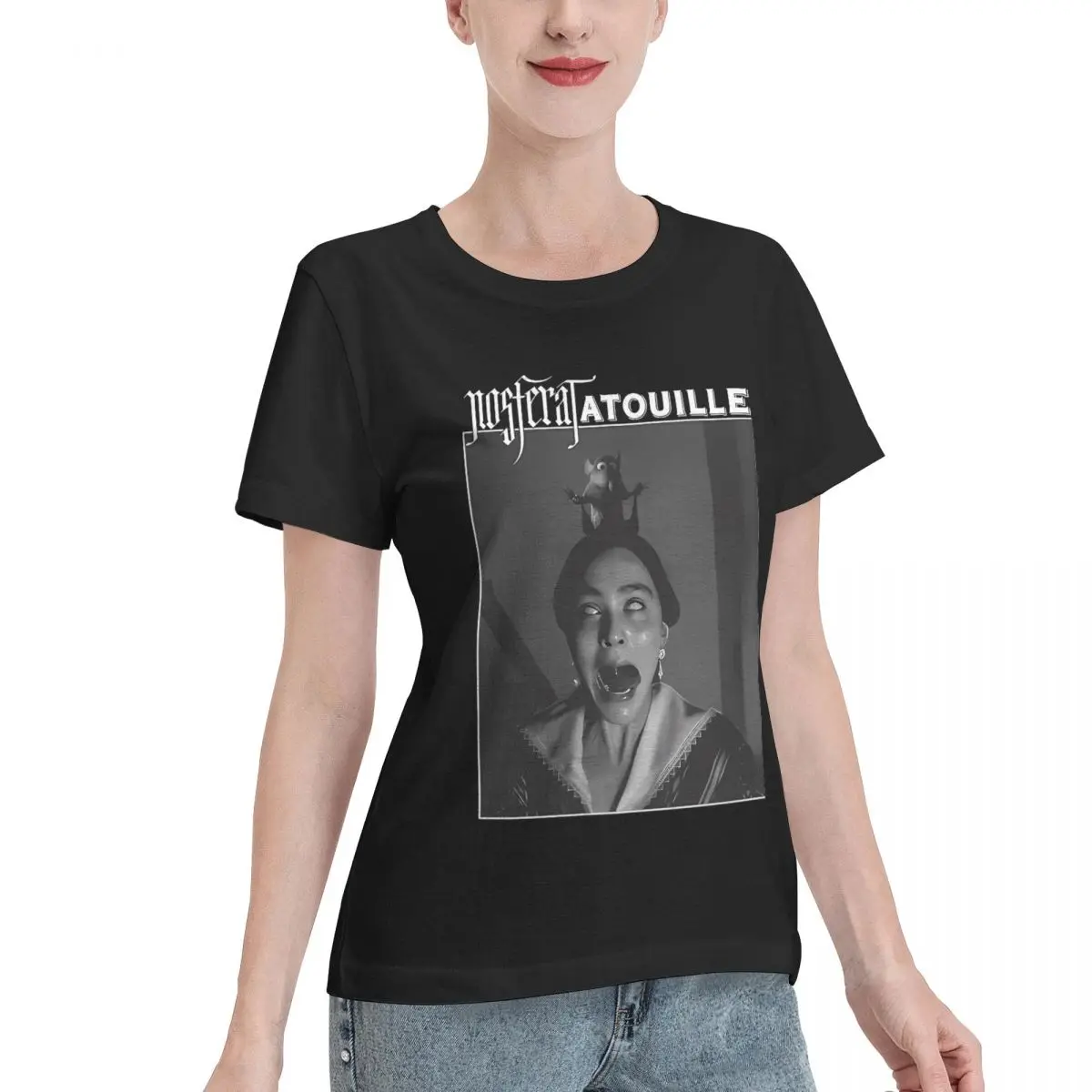 Best Seller Nosferatu Ratatouille Nosferatatouille Women's T-shirt Minimalist Everyday Tee