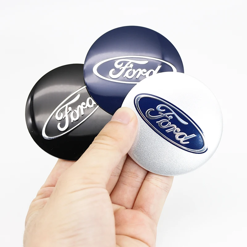 4pcs 56/60/65mm Car Exterior Decorative Accessories Wheel Hub Center Cap Stickers Accessories For Ford Focus MK2 MK3 Mondeo Kuga