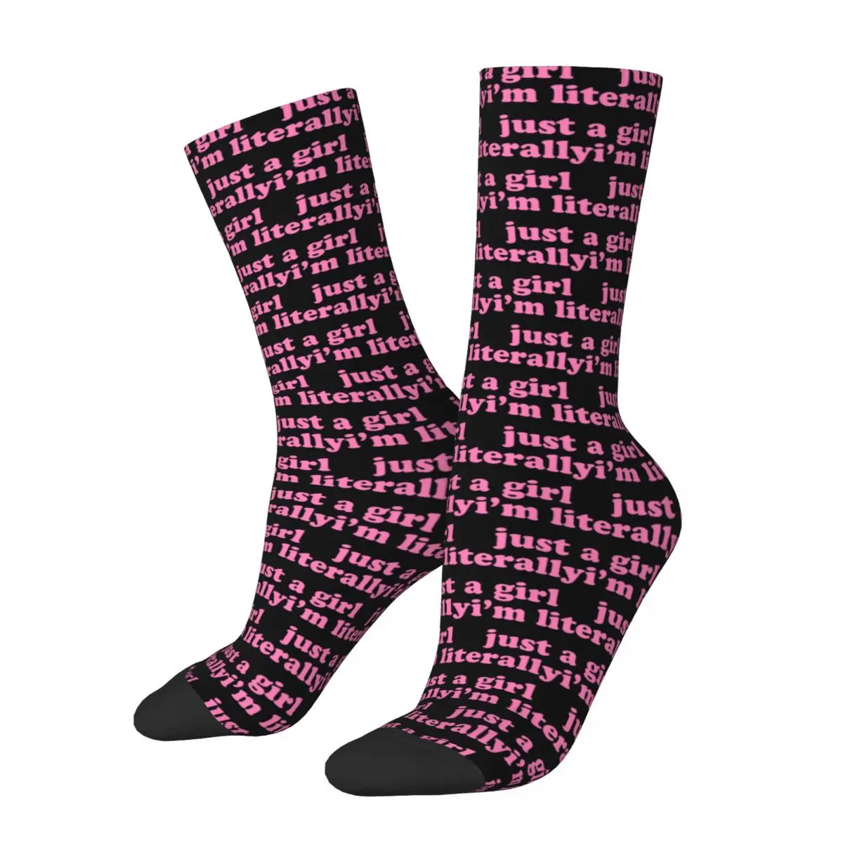 Im Just A Girl Socks Elegant Stockings Men Warm Soft Outdoor Sports Socks Winter Pattern Non-Slip Socks