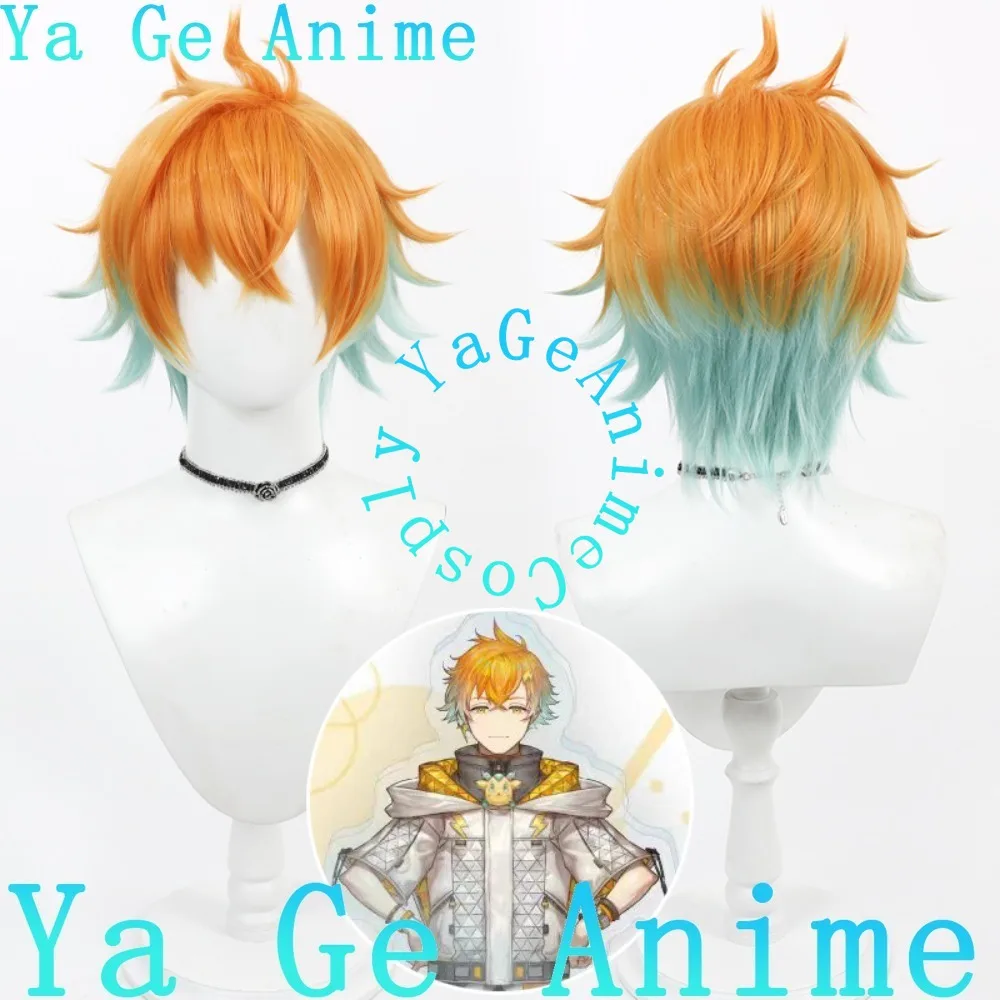 

Virtual Streamer Usami Rito Cosplay Wig Two-Color Gradient Anime Games Halloween Carnival Party Synthetic Heat Resistant Hair