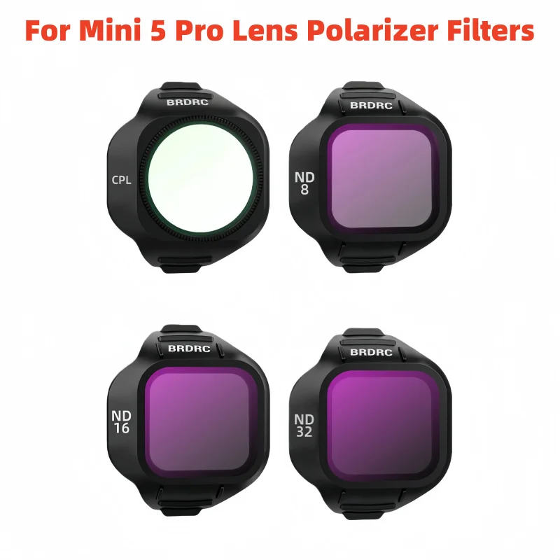 

Совершенно новый фильтр для объектива DJI Mini 5 Pro, поляризационные фильтры для объектива, многослойный верхний оптический стеклянный фильтр, аксессуары для объективов камеры