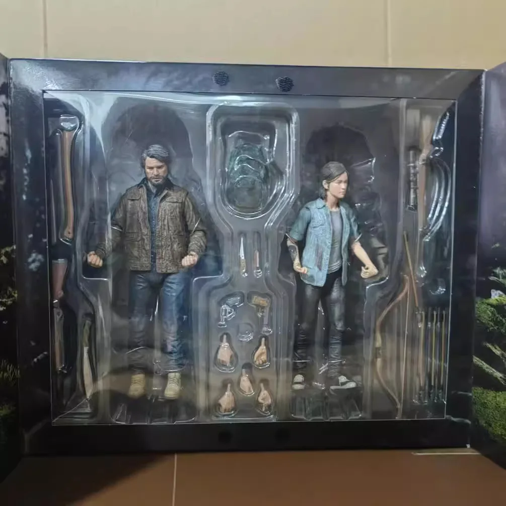 

NECA The Last Of Us The End Of America Joel Ellie Double Set PVC Figure Action Toys Kids Toys Gifts 17cm