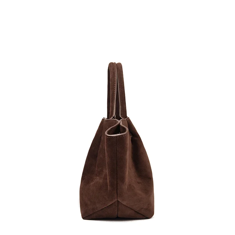 Luxuriöse Damen-Handtasche im Premium-Design aus PU & Wildlederimitat, elegante Umhängetasche mit Henkel, große Kapazität – Detail 7