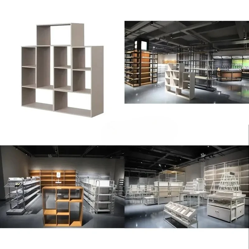 for Modern High End Display Cabinet Supermarket Showcase Dining Table Display Rack