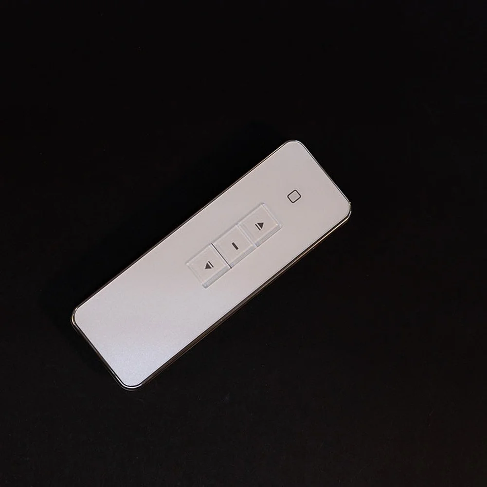WiFi Single Frequency Smart Remote for Electric Curtains and Doors Fits 86mm Wall Box Sleek White Plastic Design Modern Decor