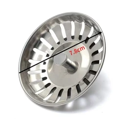 Colador de fregadero de cocina de acero inoxidable, tapón receptor de pelo para bañera, piscina, baño, filtro de fregadero, herramienta de accesorios para fregadero
