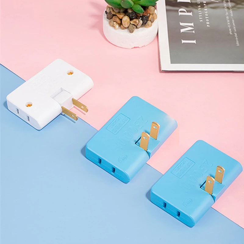 Draaibare Socket Converter Een In Drie 180 Graden Extension Plug Multi Plug Mini Slim Wireless Outlet Adapter Licht Convenien