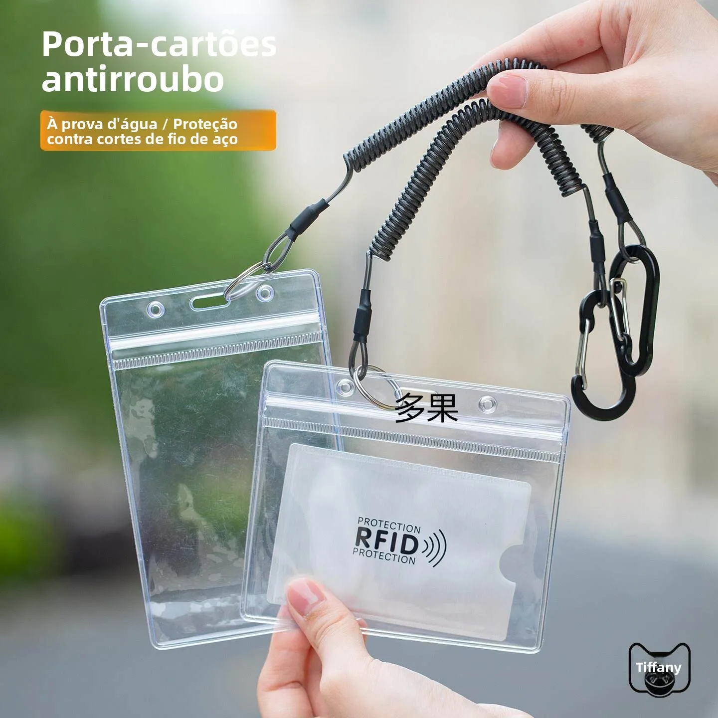 porta-cartoes-transparente-a-prova-d'Agua-protetor-de-documentos-de-viagem-anti-furto-para-passaporte-id-e-cartao-de-credit
