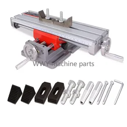 X Y Axis Mini Bench Cross Slide Vise Table Mini Aluminium Milling Drilling Fixture Worktable 1pc