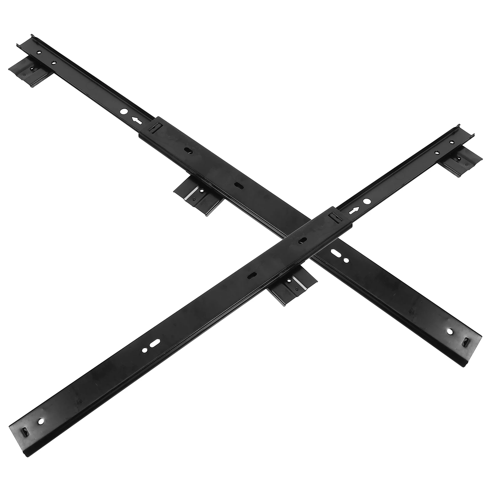 

1 Set Heavy Duty Keyboard Tray Slides Steel Side Mount Full Extension Space Saving Office Home Use Sliding Rail For Desk Cabinet