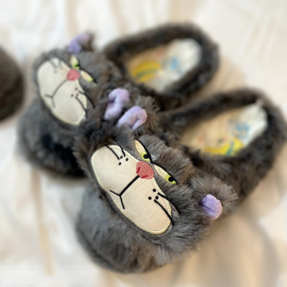 Cute Lucifer Slippers Comfortable Indoor Home Shoes Kawaii Cartoon Anime Shoes Birthday Gifts for Autumn Winter Girl