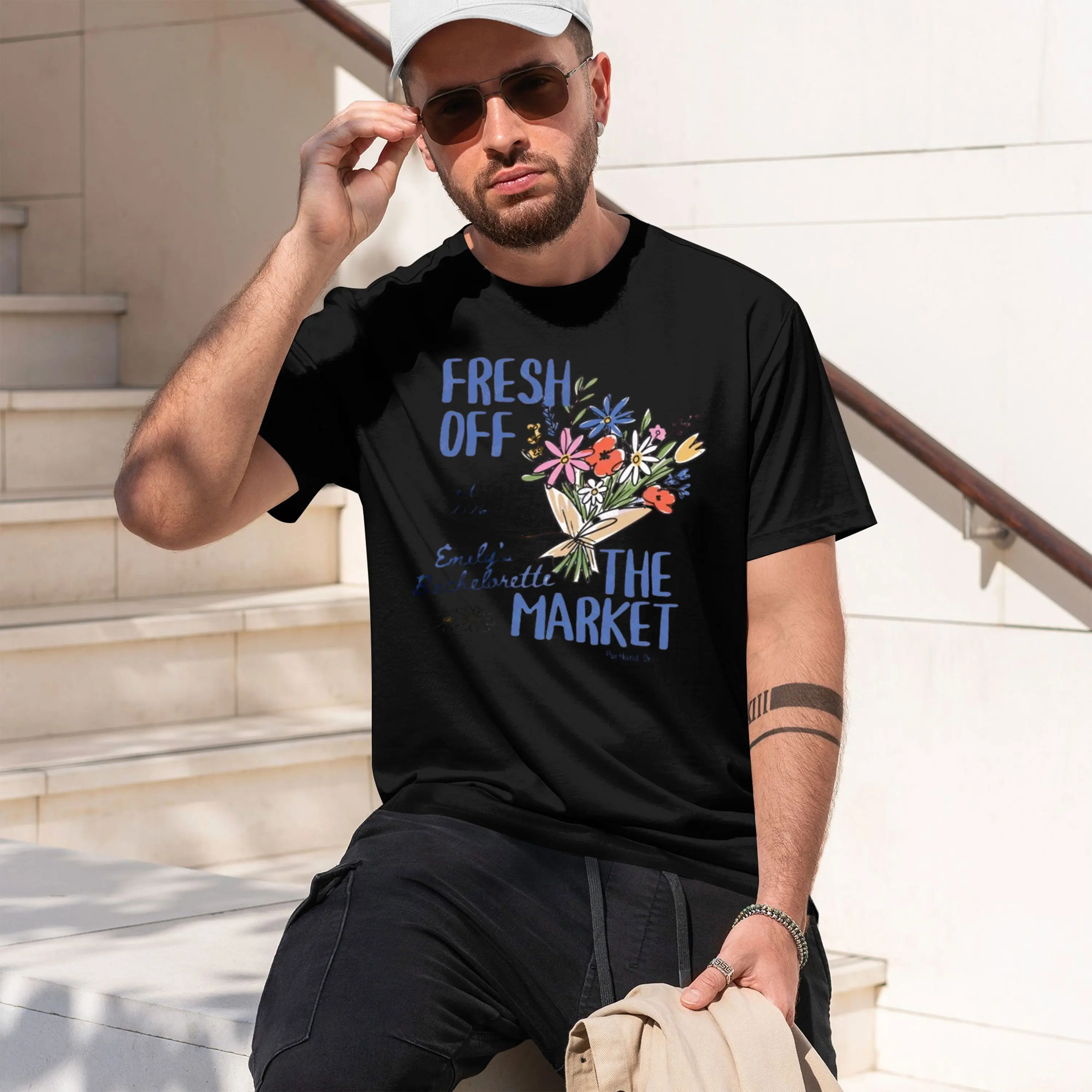 Fresh Off The et Floral Baelorette Shirt Custom Emily's Baelorette Py T-Shirt Portland et Bridal Tee 2026 New Model Short-sleeve