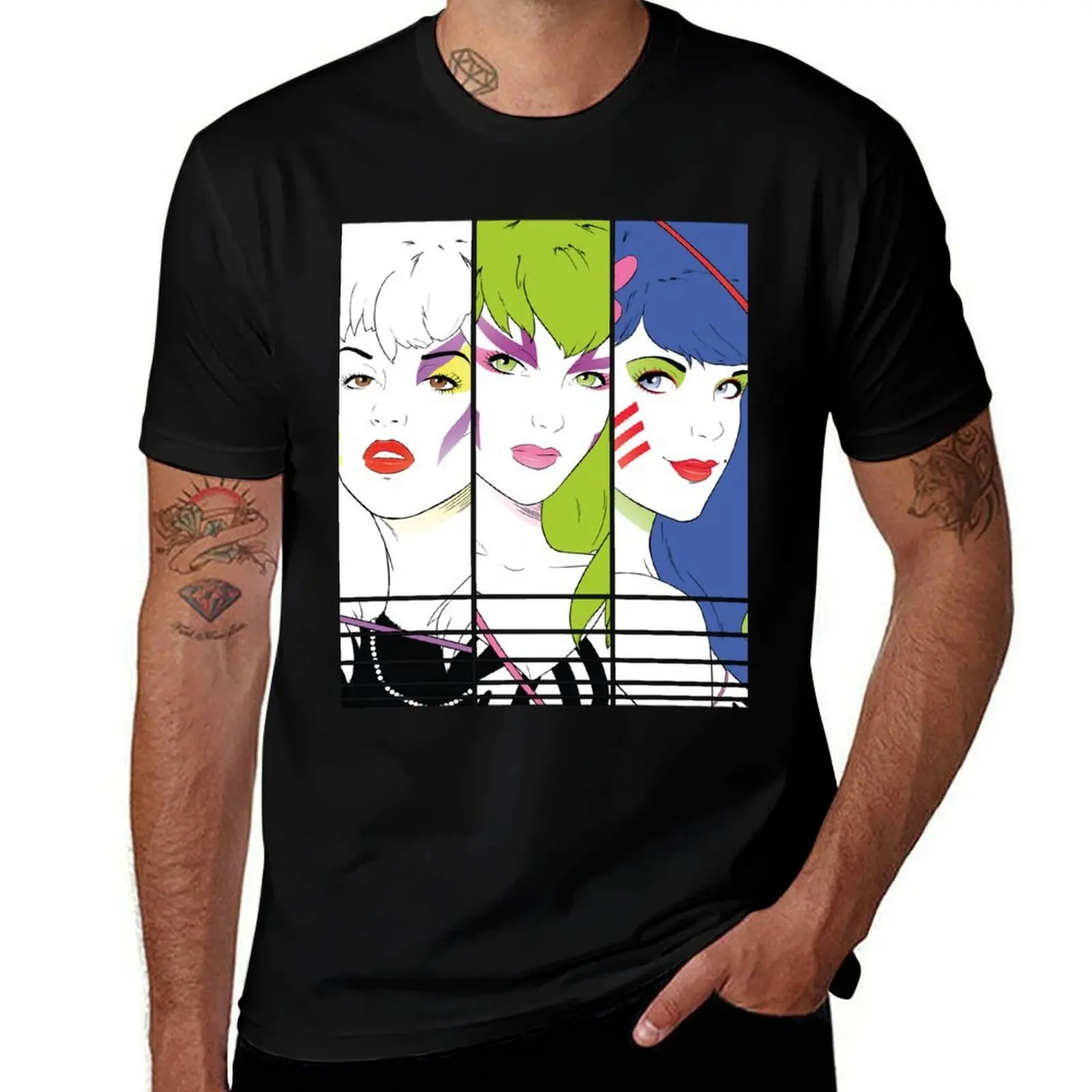 

Vintage Retro Jem And The Holograms Gifts Movie Fans T-Shirt man t shirt graphic t shirts cotton 100% t shirt man luxury T-shirt
