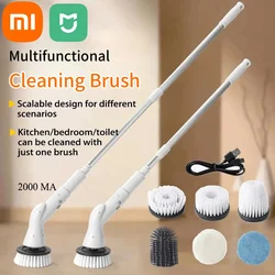 Xiaomi 6-in-1 Electric Cleaning Brush 2000mAh Wireless Electric Rotary Cleaning Brush Shower Cleaning Brush Kitchen Bathroom