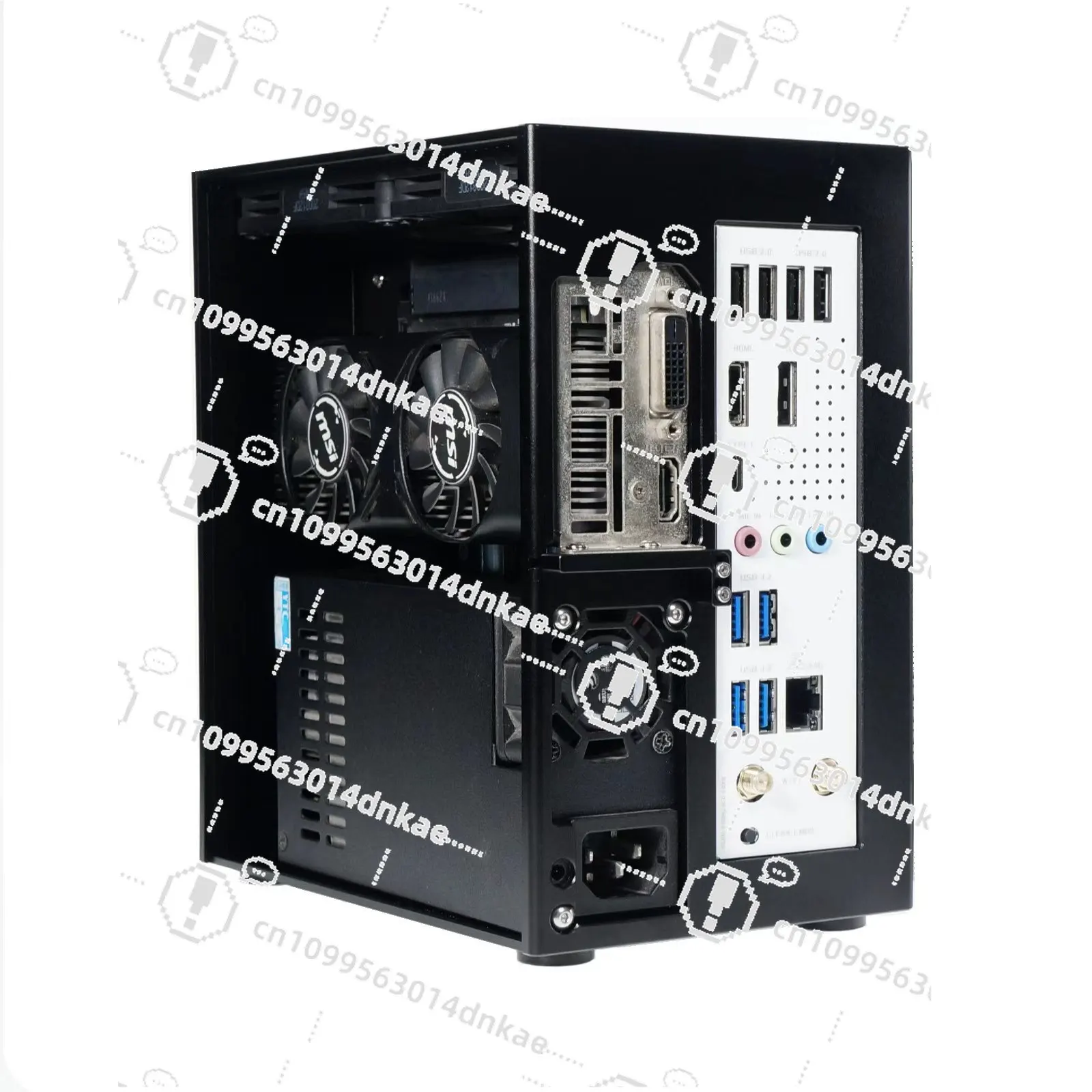 ZS-A4DC/ITX Bkb Half-height Knife Card Chassis V4 4.3L Volume Mini ITX PC Case Support RTX4060 Graphics Card