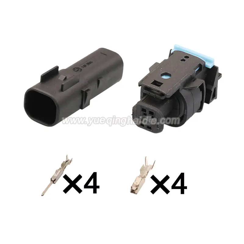 

4 Pin Male and Female 3C0973704 1718109-1 Connector Car External Handle Inductor Doorknob Terminals Seals Cable Socket AC Assem
