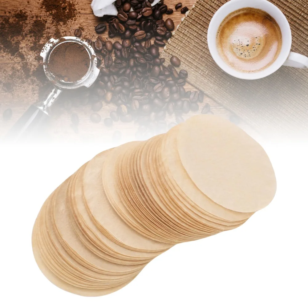 500pcs set 27MM Size Unbleached Coffee Filters Heatproof Design Optimal Filtration Coffee Paper Filters One-Use Paper