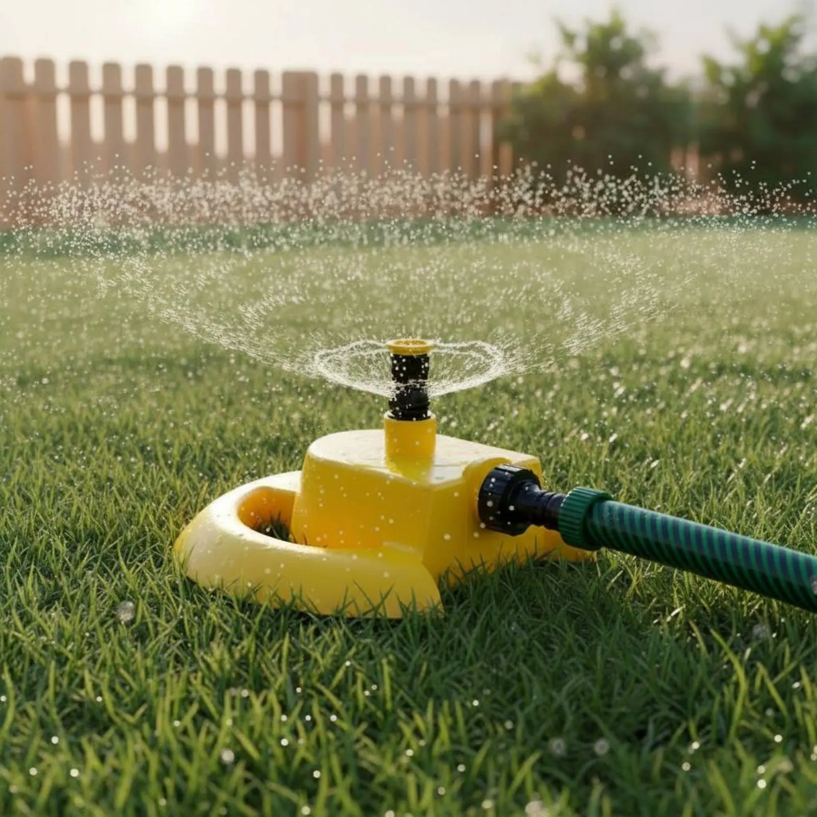 

360 Degree Rotating Sprinkler Head Easy Irrigation 360 Degree Sprinkler Adjustable Spray Nozzle Pressure Boosted for Lawn