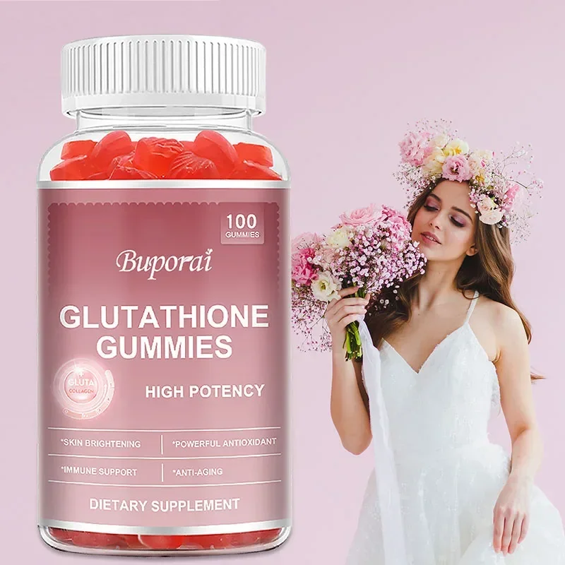 Glutathione Gummies - Supports Immune System, Brightens Skin, Anti-aging Antioxidant, Helps Cleanse, Maintains Vitality